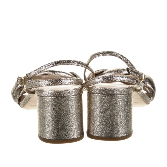 Loeffler Randall Avril Penny Braided Heels silver sz 9.5 - Picture 8 of 8